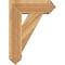 Ekena Millwork Traditional Arts and Crafts Rough Sawn Bracket w/ Offset Brace, Western Red Cedar, 8"W x 22"D x 30"H BKT0806X22X30TRA03RWR - alternate 2